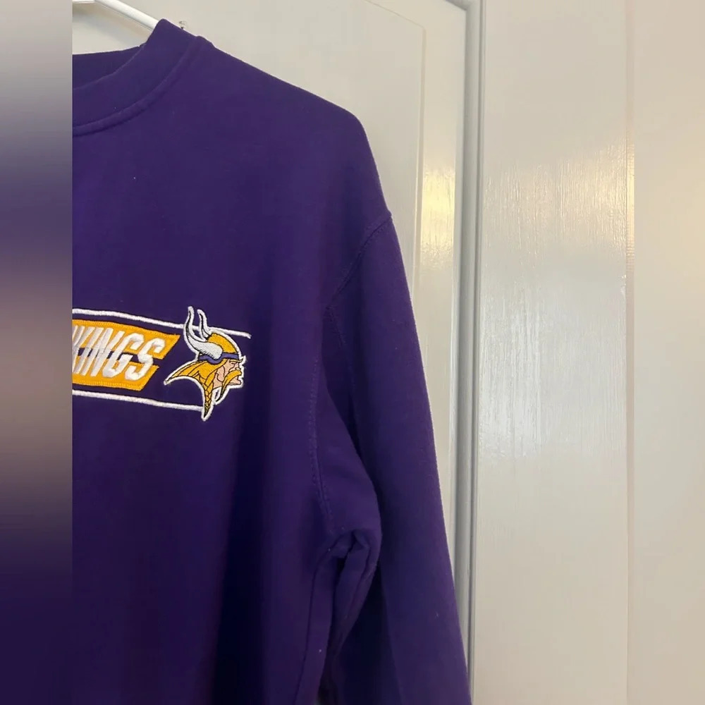 Vintage NFL Minnesota Vikings Football Crewneck Embroidery Logo size medium - Picture 5 of 9